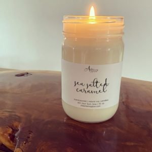 sea salted caramel candle