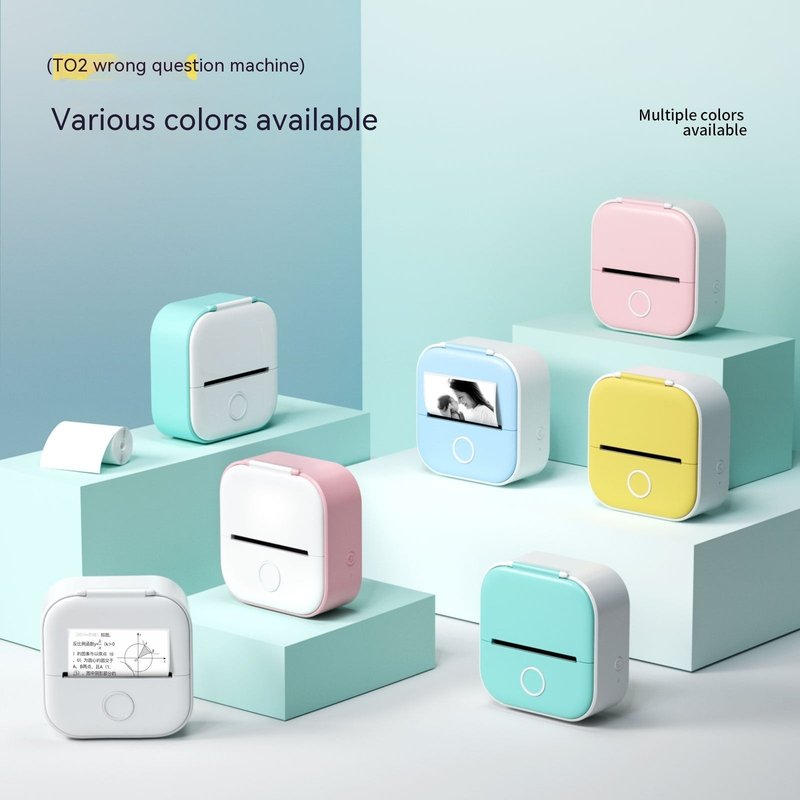 Portable Mini Thermal Label Printer Home Photo Printer Student Wrong Question Printer Bluetooth-compatible Mini Label Printer Price Tag-c