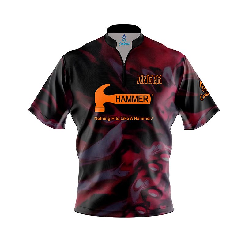 Hammer Anger Solid Fast Track CoolWick Bowling Jersey