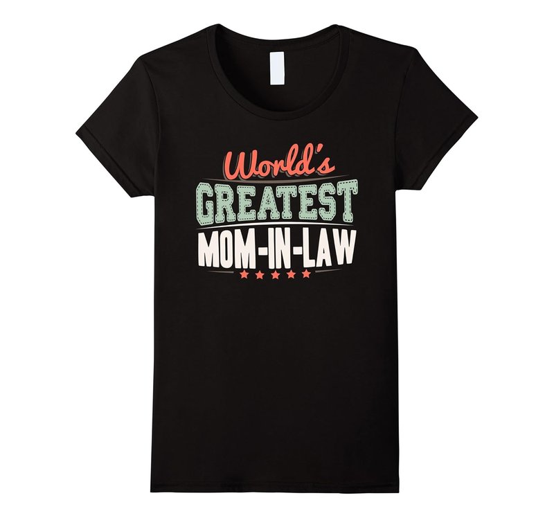 Womens World’s Greatest Mom In Law Shirt. Mom In Law Typo Gifts-Art