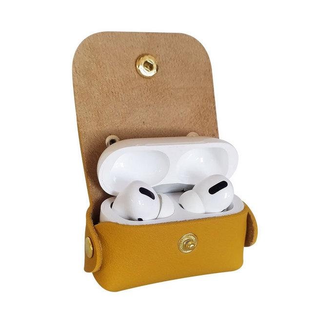 Solid Color Tassel Leather Key Chain Wireless Bluetooth Earphone Cases - Airpods Pro