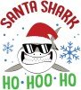 Santa Shark Ho Hoo Ho Iron On Transfer #14